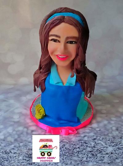 Ghada al tally bust cake - Cake by Dina Wagd Alhwary