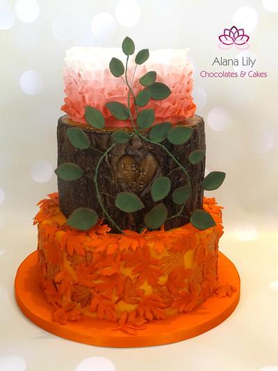 Autumn Wedding Cake - Cake by Alana Lily Chocolates & Cakes