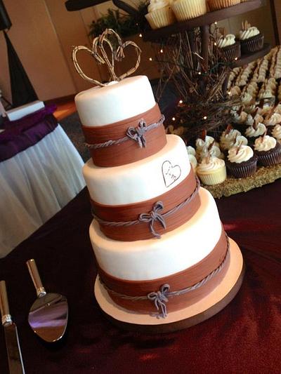 Rustic Wedding - Cake by Stacy Lint