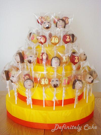 Anniversary Cake Pops - Cake by Definitely Cake