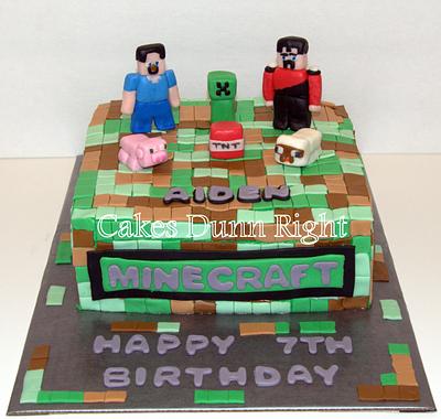 Mine Craft - Cake by Wendy