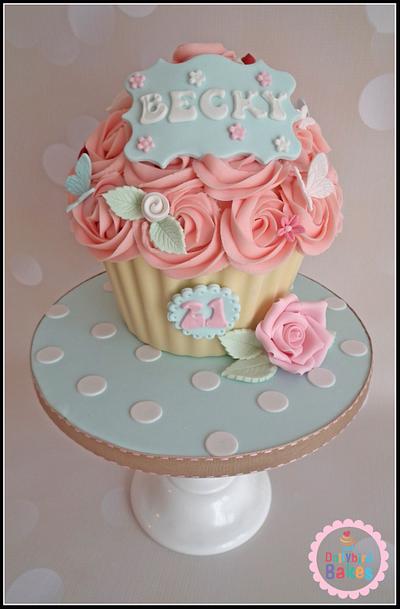 Cath Kidston Giant Cupcake - Cake by Dollybird Bakes