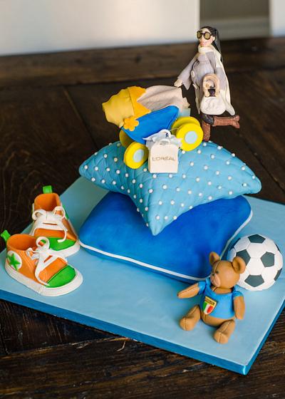 Baby shower cake - Cake by Dkn1973