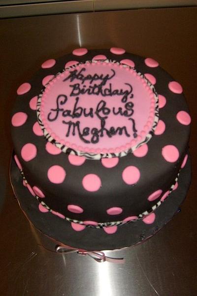 Meghan's Fabulous Birthday - Cake by Pamela
