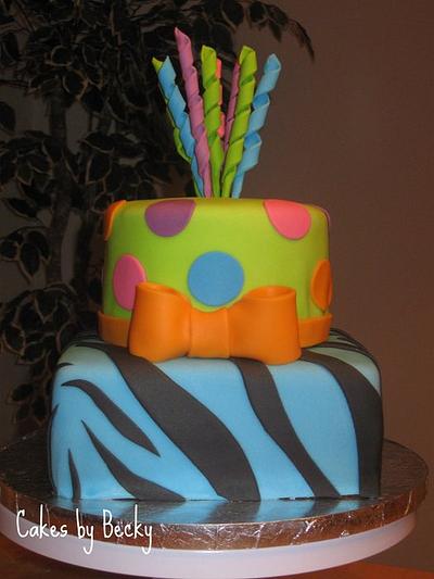 Little Miss Matched Birthday Cake - Cake by Becky Pendergraft