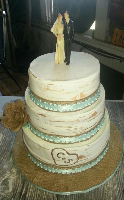Rustic wedding - Cake by thetwistedbaker