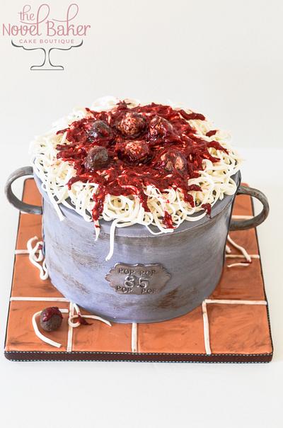 Spaghetti Pot Cake  - Cake by The Novel Baker