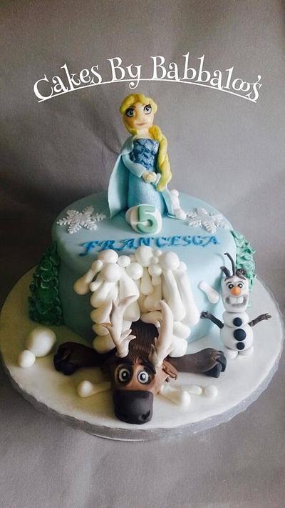 My version of frozen - Cake by Babbaloos Cakes