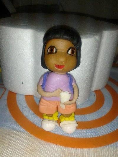 Dora Cake topper - Cake by Cakelady10