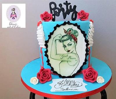 Pin up girl cake - Cake by elenasartofcakes