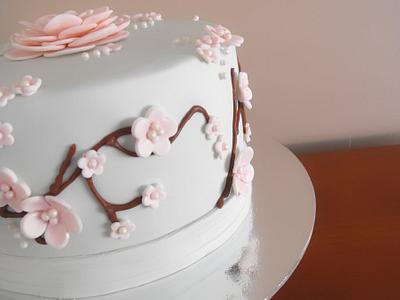 Cherry Blossom Cake - Cake by Amber