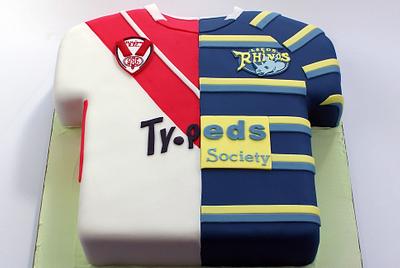 Rugby Shirt Wedding Cake - Cake by Cakes For Show