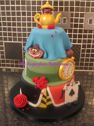 3 Tier Alice in Wonderland Cake - Cake by Sam Harrison