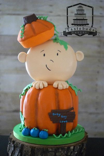 Pumpkin Baby Shower - Cake by Tastebuds Cakery