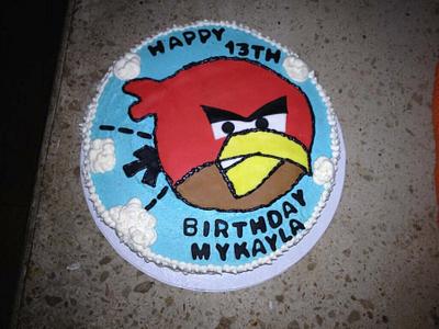 Angry Bird Cake - Cake by beth78148