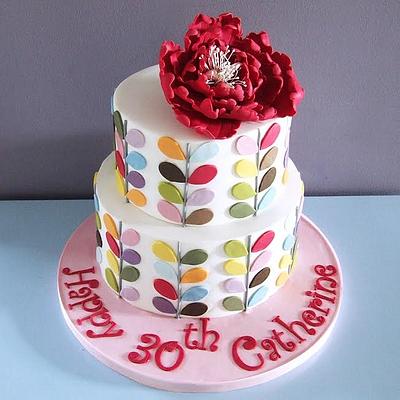 Orla Kiely inspired. - Cake by Jen's Cake Boutique
