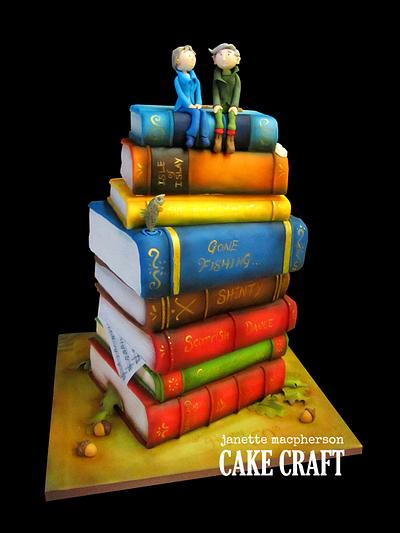 Anniversary books cake - Cake by Janette MacPherson Cake Craft