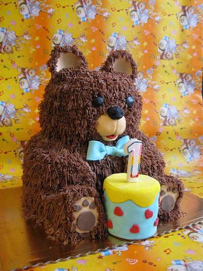 Teddy bear 3D - Cake by Wanda