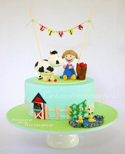 Farmyard Cake (for little girl) - Cake by Leah Jeffery- Cake Me To Your Party
