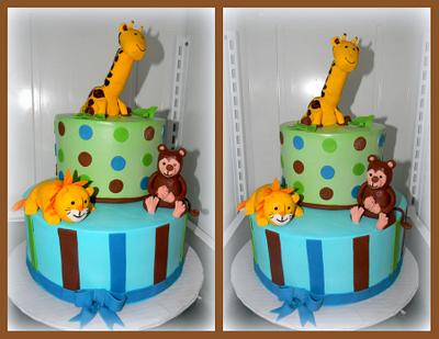 Baby Boy animals - Cake by Day