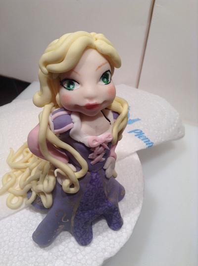 Rapunzel topper - Cake by For goodness cake barlick 