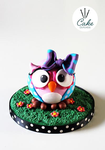 Cute Owl Cake Topper - Cake by Etty