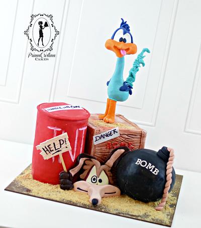 Cake Con International Collaboration Looney Tunes Road Runner & Wile E Coyote - Cake by PrimaCristina