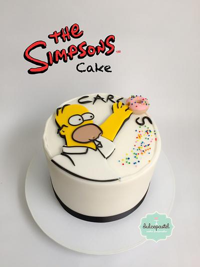 Torta de Homero Simpsons - Cake by Dulcepastel.com