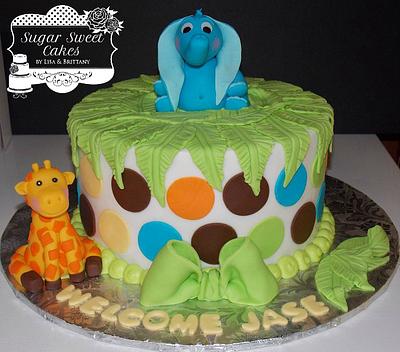 Jungle Baby Shower - Cake by Sugar Sweet Cakes
