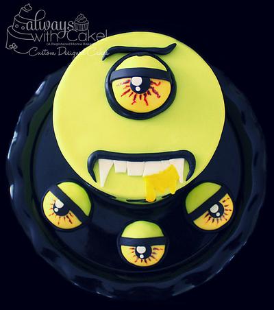 Halloween One-Eyed Monster - Cake by AlwaysWithCake