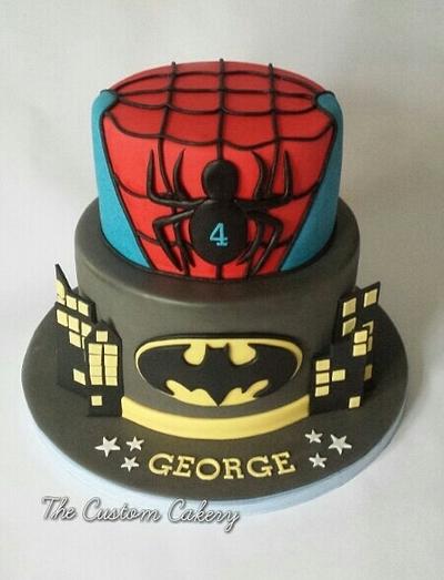 Superheroes  - Cake by The Custom Cakery