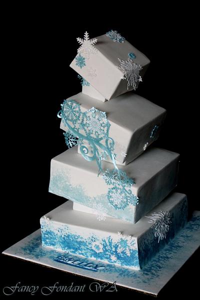 Winter Wonderland - not 'Frozen' - Cake by Fancy Fondant WA