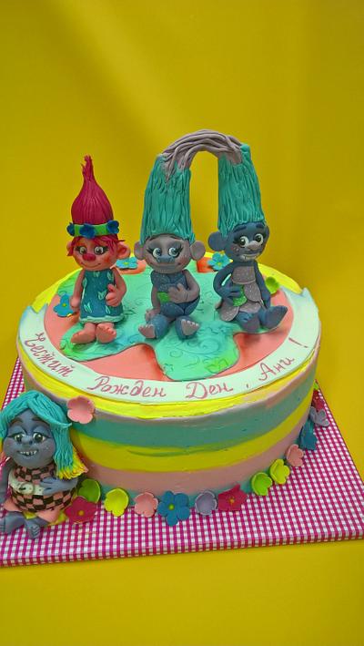 Trolls cake  - Cake by Martina Bikovska 