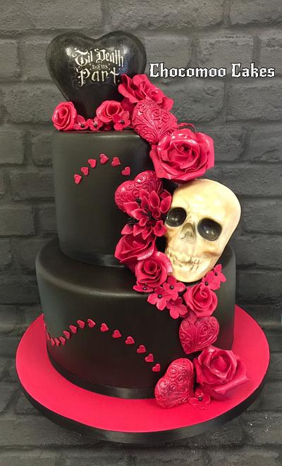 Halloween wedding cake - Cake by Chocomoo