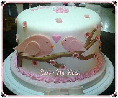 Pink Birds - Cake by Rosa
