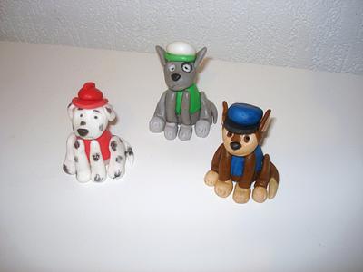 Paw Patrol cake toppers - Cake by Biby's Bakery