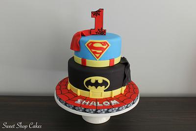 Superhero Birthday Cake - Cake by Sweet Shop Cakes