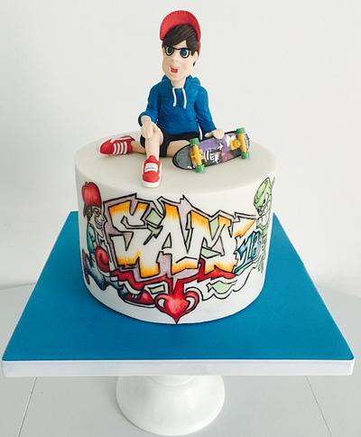 'Happy 18th Birthday Skateboarder  Sam !' - Cake by cakesdamour