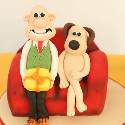 Wallace and gromit  - Cake by Missyclairescakes