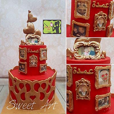 red and bronze anniversary cake - Cake by Sweet Art