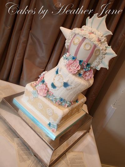 Vintage Steampunk Wedding Cake - 1st wedding for 2014 - Cake by Cakes By Heather Jane