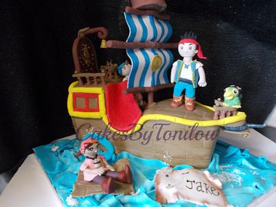 Jake and the neverland Pirates ship cake - Cake by CakesByTonilou