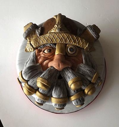 War Hammer Dwarf Cake - Cake by Storyteller Cakes