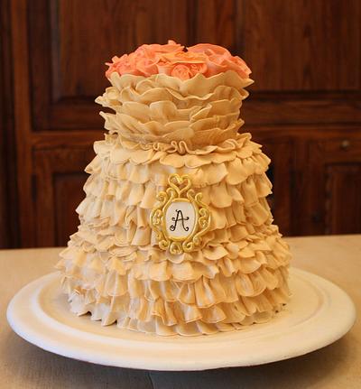 Vintage Ruffle Cake - Cake by Lory Aucelluzzo