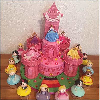 Princess castle cake - Cake by Tahira