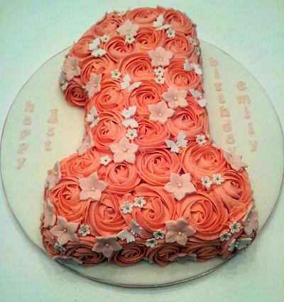 Buttercream roses - Cake by Sarah Poole