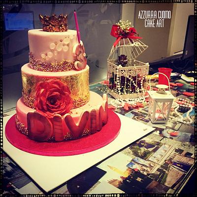 A glamorous birthday... ^_^ - Cake by Azzurra Cuomo Cake Art