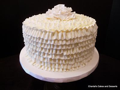 Buttercream Ruffles - Cake by Chantal Fairbourn