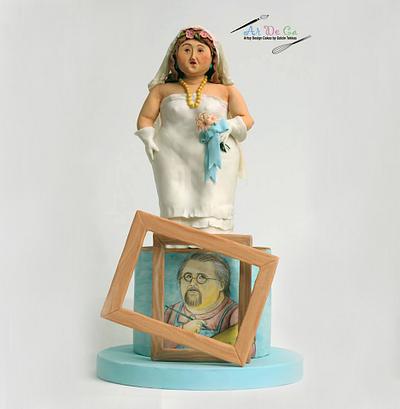 Botero Challenge / Bride and Self Portrait - Cake by Gulcin Tekkas