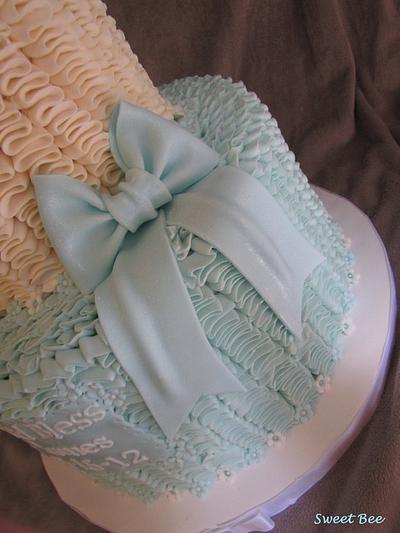 Baptism/Christening Ruffles - Cake by Tiffany Palmer